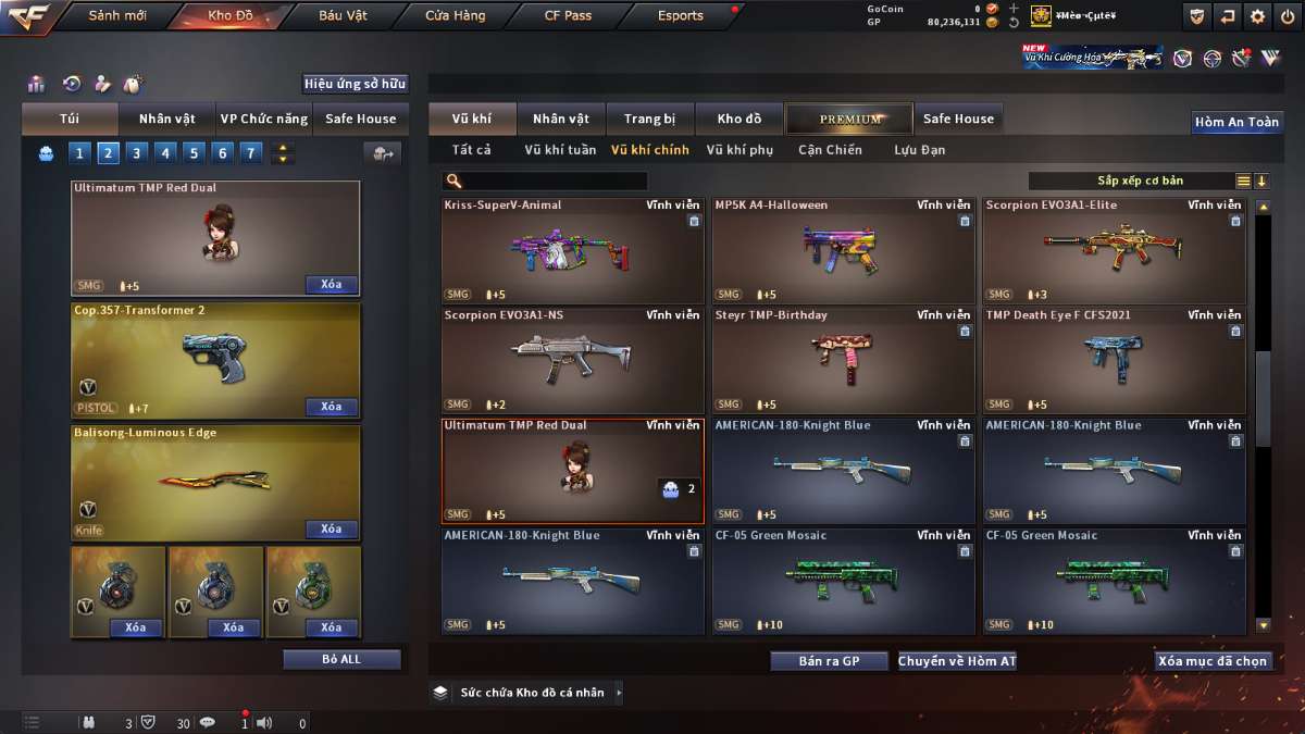 shop acc cf uy tin gia re